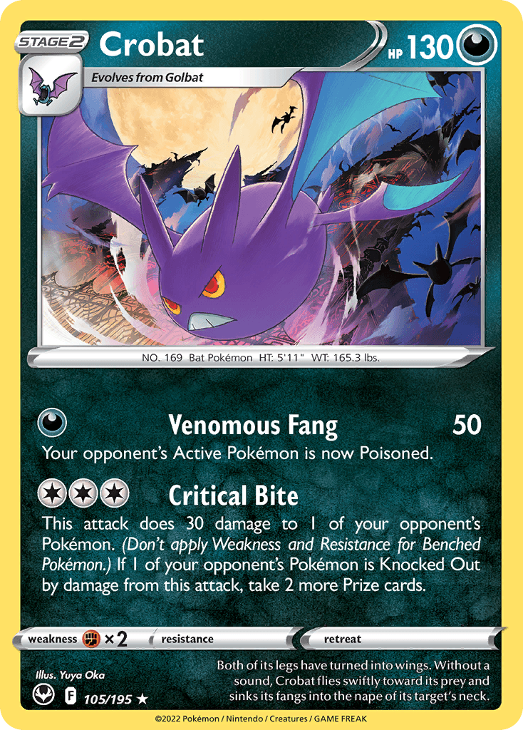 Crobat Pokémon card