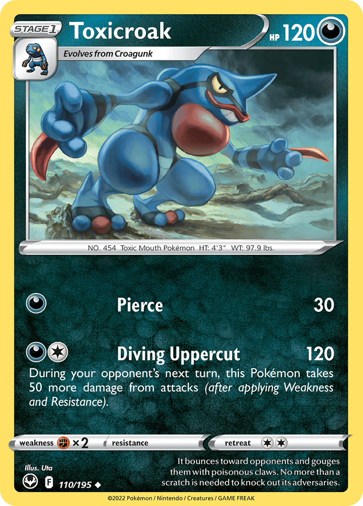 Toxicroak Pokémon card