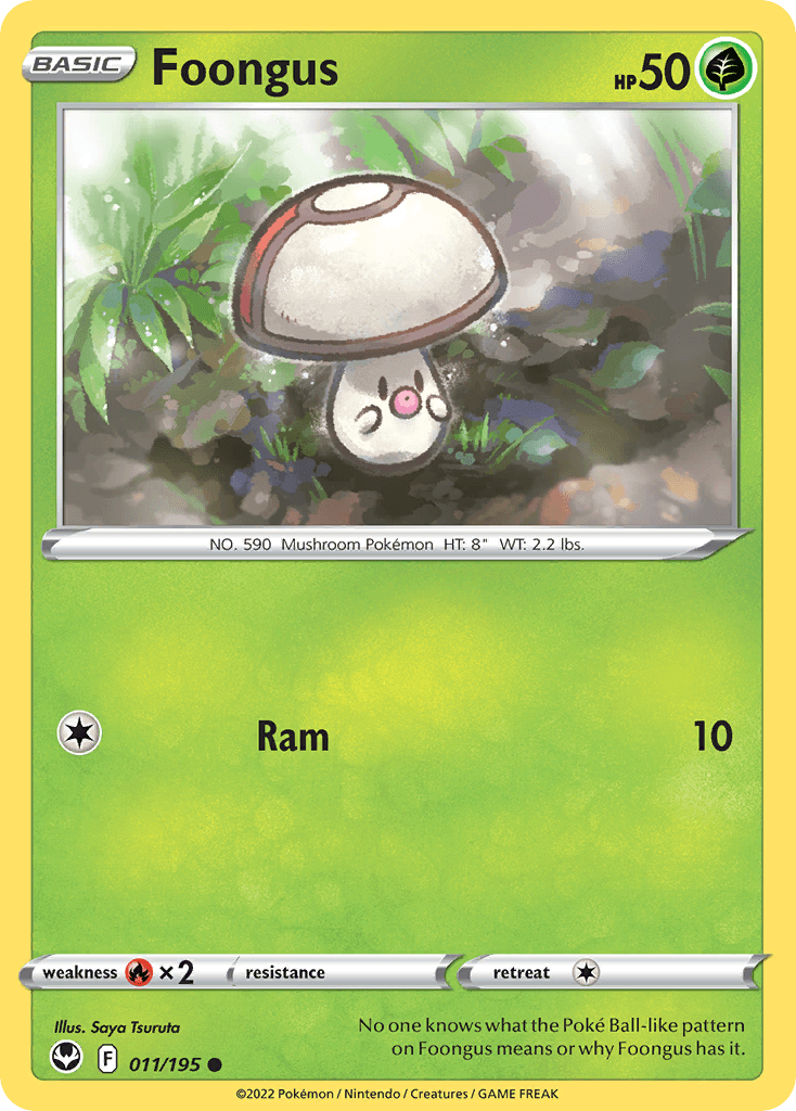 Foongus Pokémon card