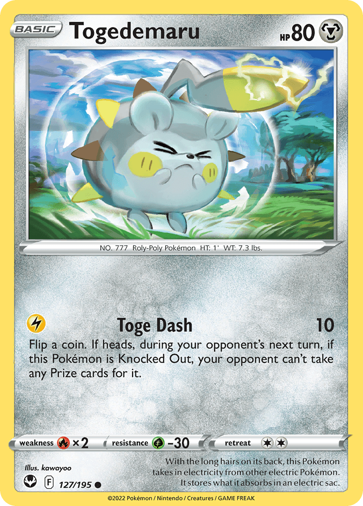 Togedemaru Pokémon card