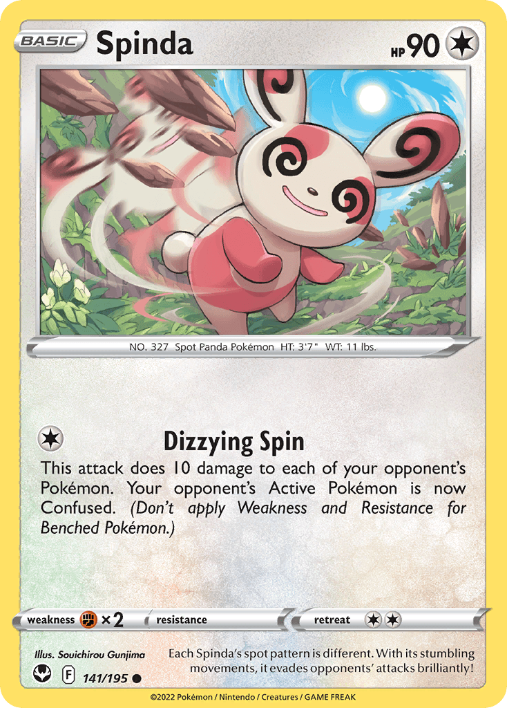 Spinda Pokémon card
