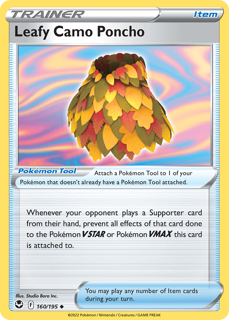 Leafy Camo Poncho Pokémon card
