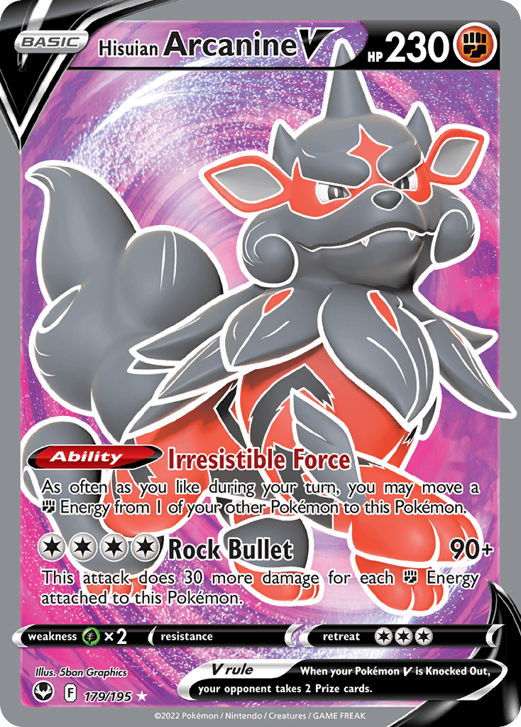 Hisuian Arcanine V from Silver Tempest