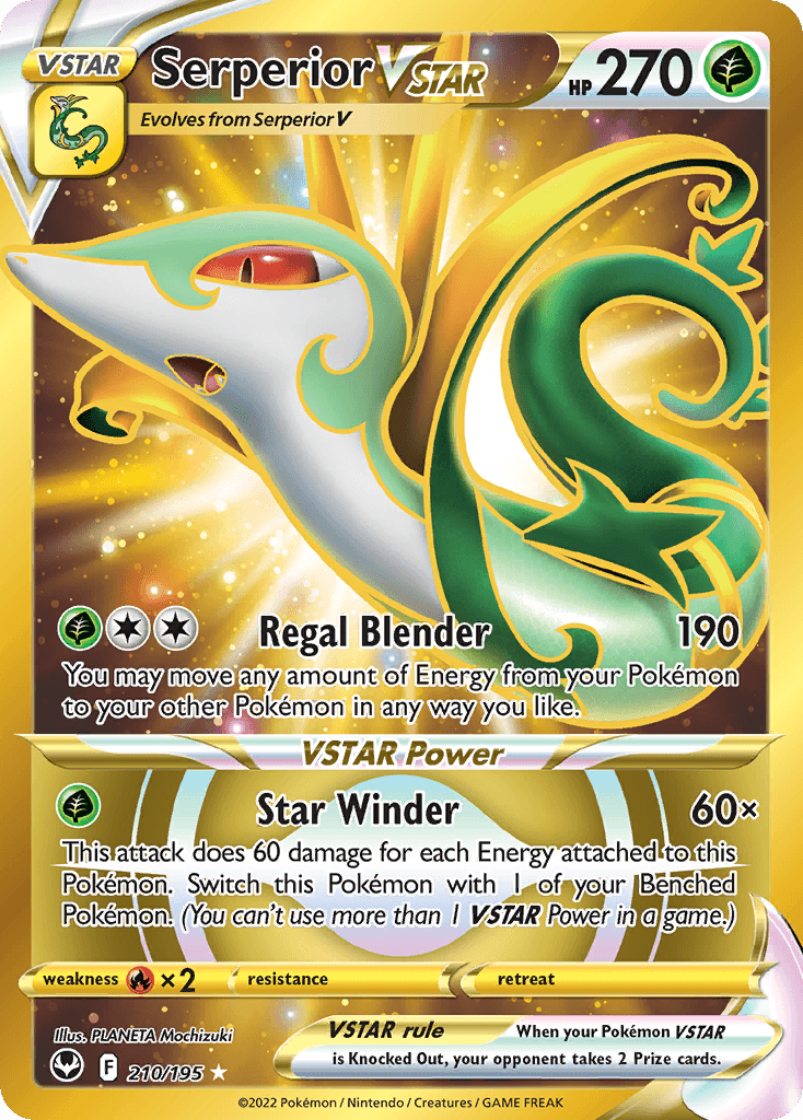 Serperior VSTAR Pokémon card