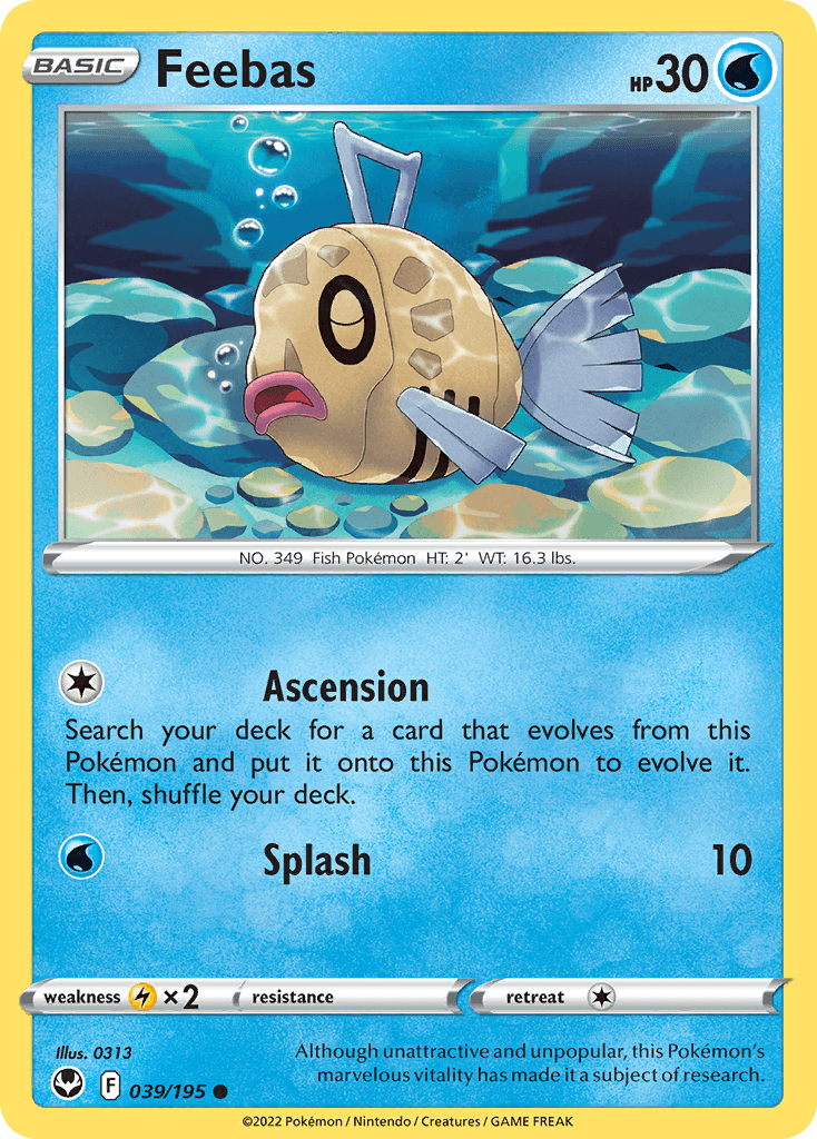 Feebas Pokémon card