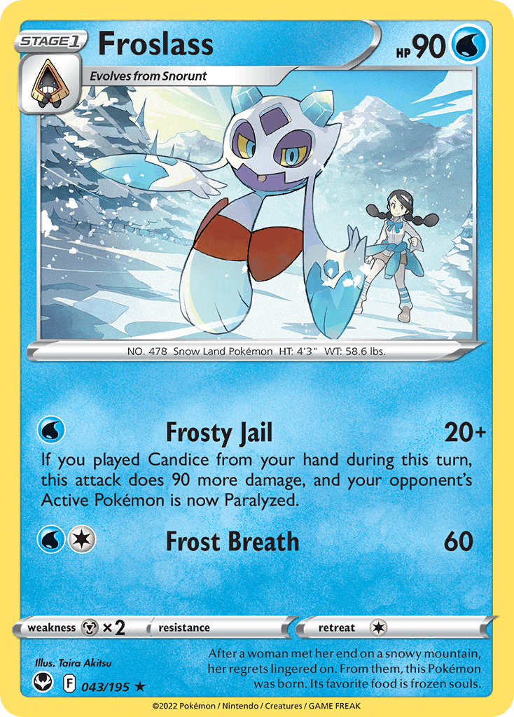 Froslass Pokémon card