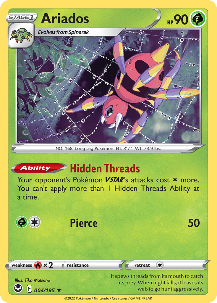 Ariados Pokémon card