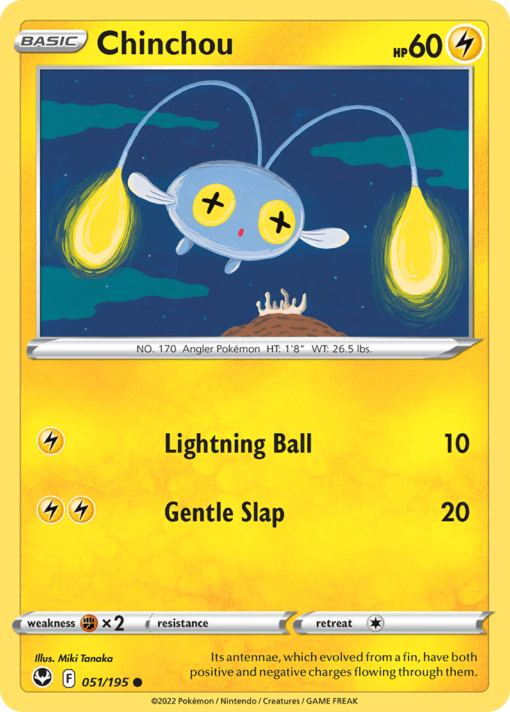 Chinchou Pokémon card