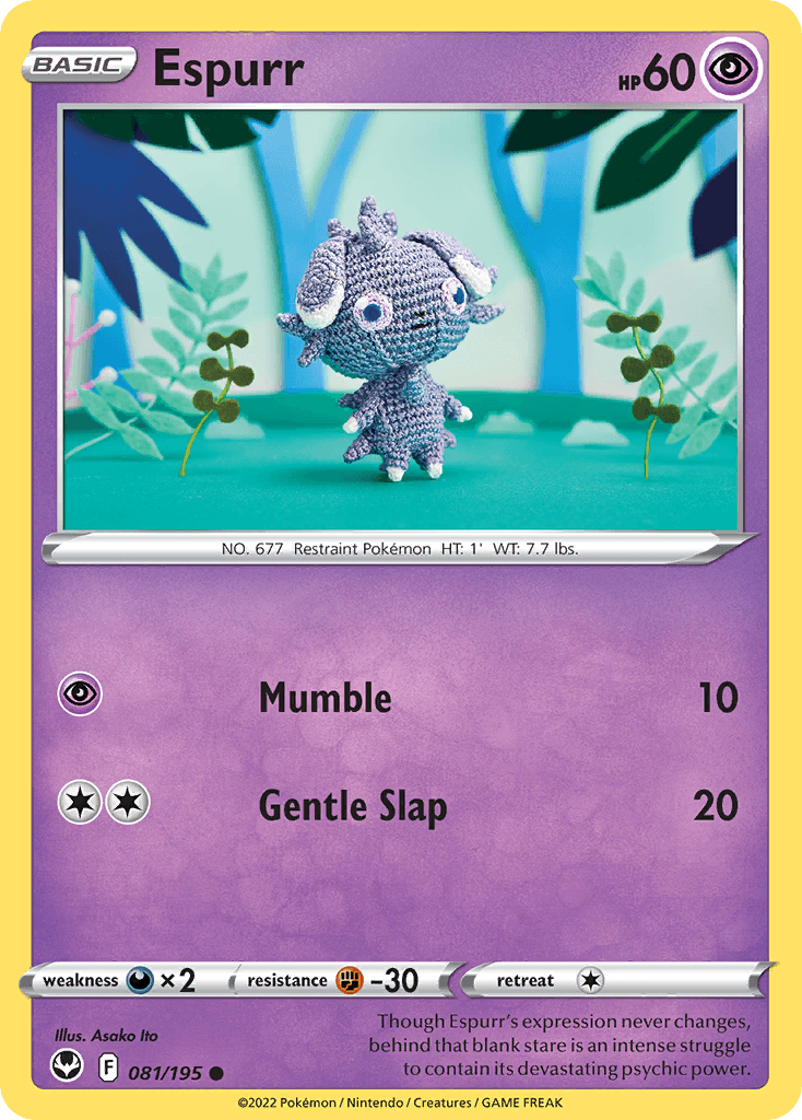 Espurr Pokémon card