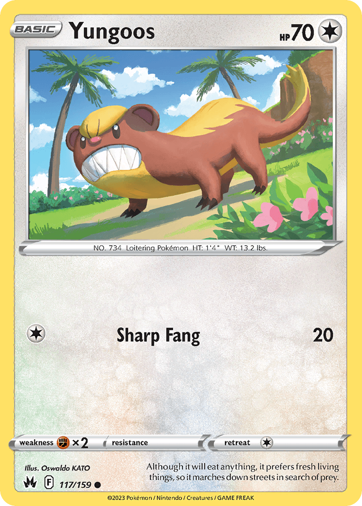 Yungoos Pokémon card