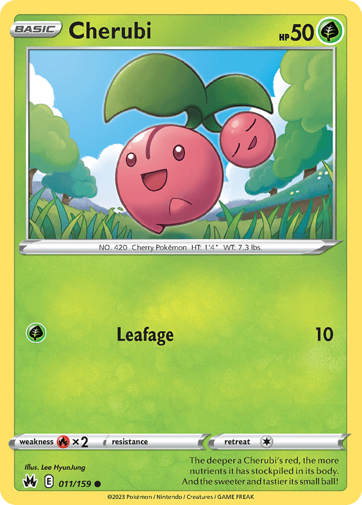 Cherubi Pokémon card