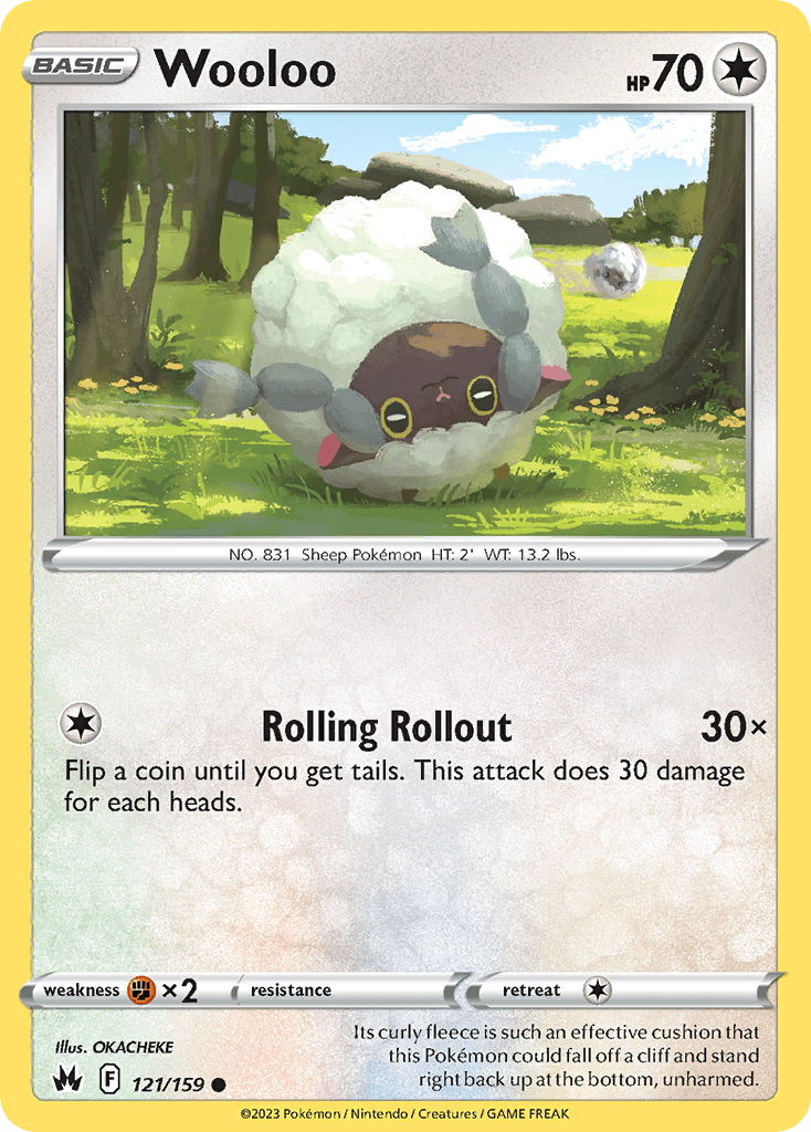 Wooloo Pokémon card