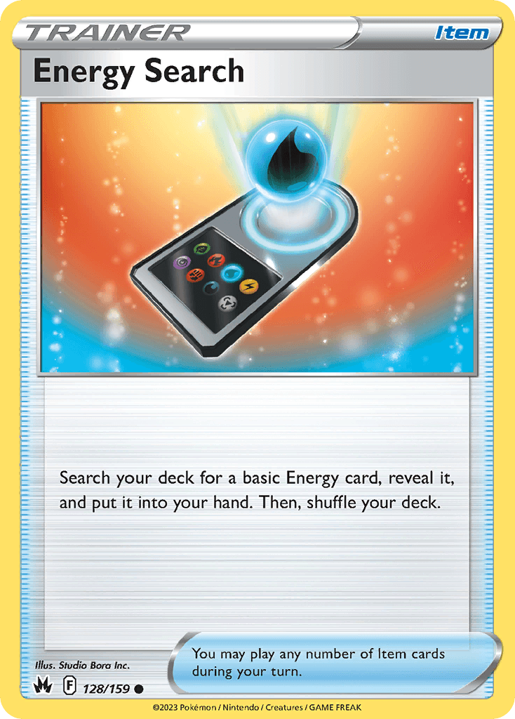 Energy Search Pokémon card
