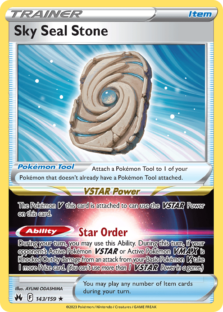 Sky Seal Stone Pokémon card