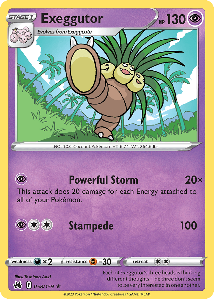 Exeggutor Pokémon card