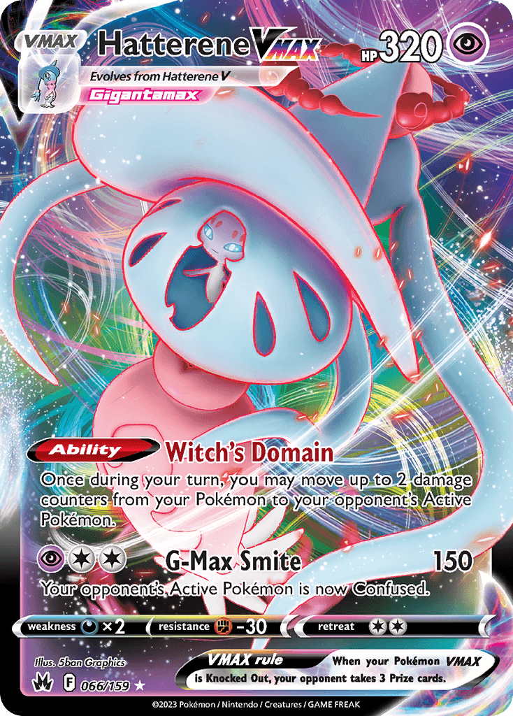 Hatterene VMAX Pokémon card