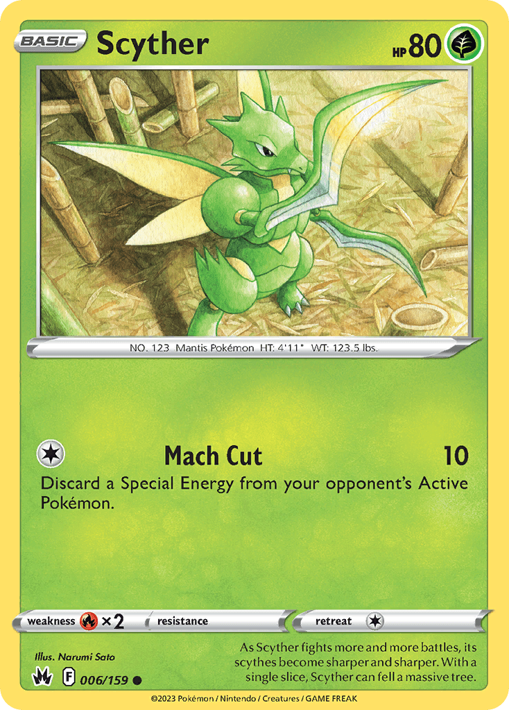 Scyther Pokémon card