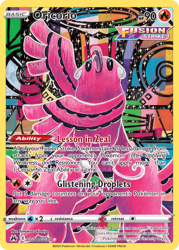 Oricorio illustrated by Tomokazu Komiya