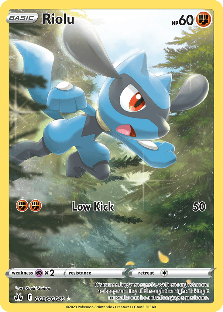 Riolu — Trainer Gallery Rare Holo
