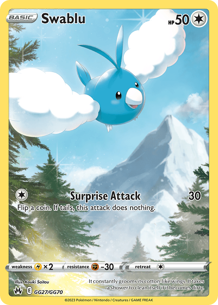 Swablu — Trainer Gallery Rare Holo