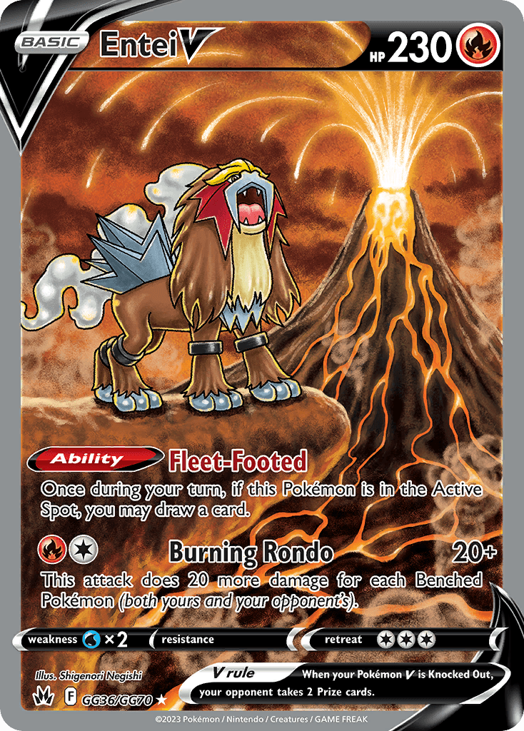 Entei V — Rare Holo V