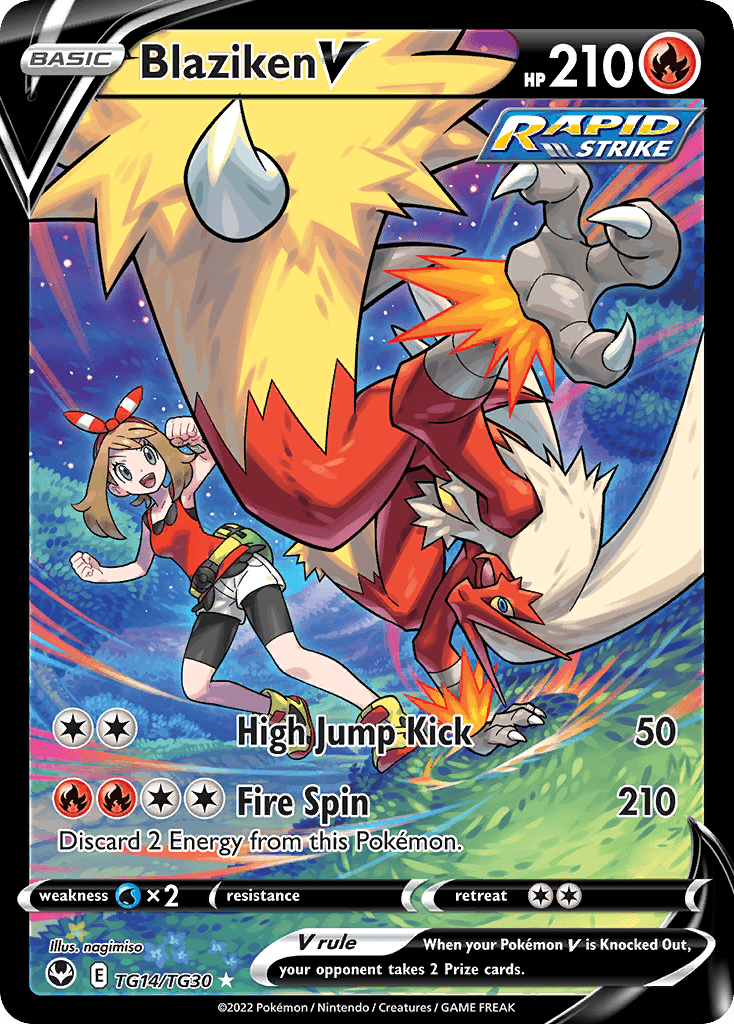 Blaziken V — Rare Holo V