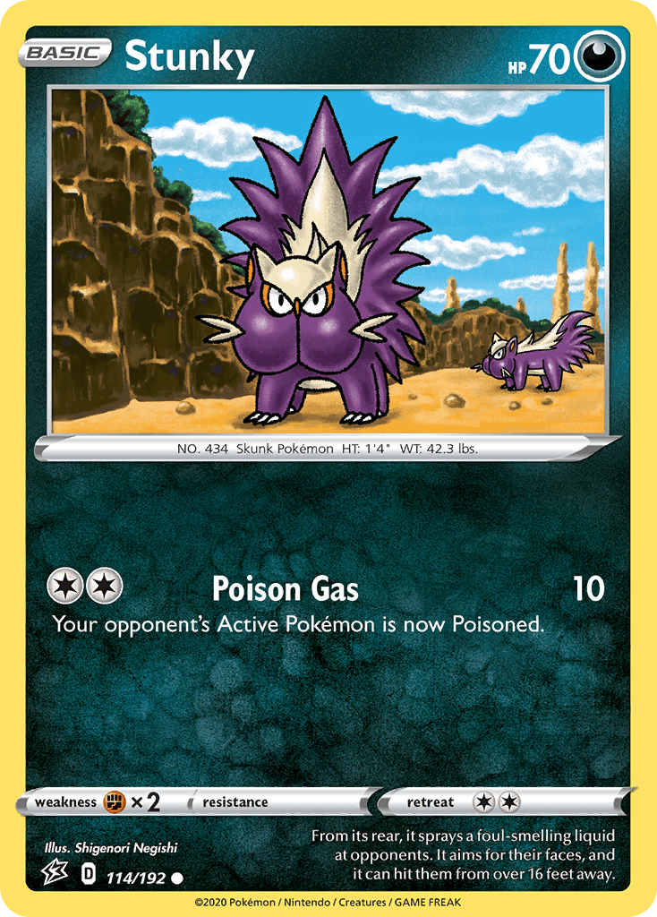 Stunky Pokémon card