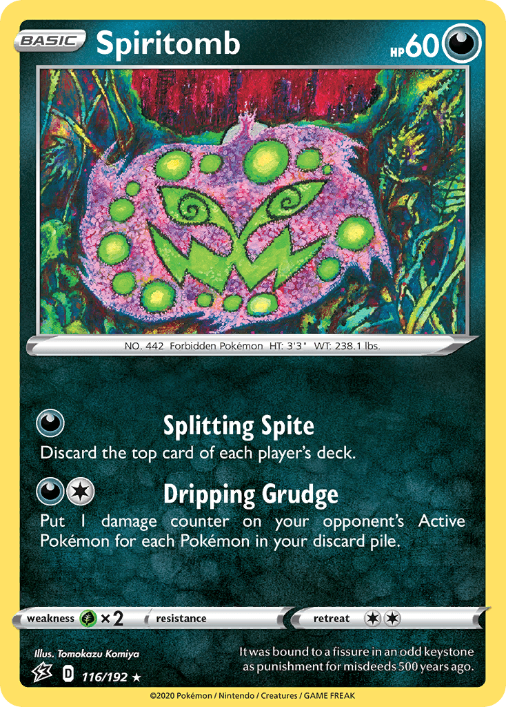 Spiritomb Pokémon card