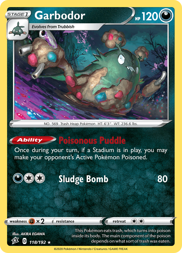 Garbodor Pokémon card