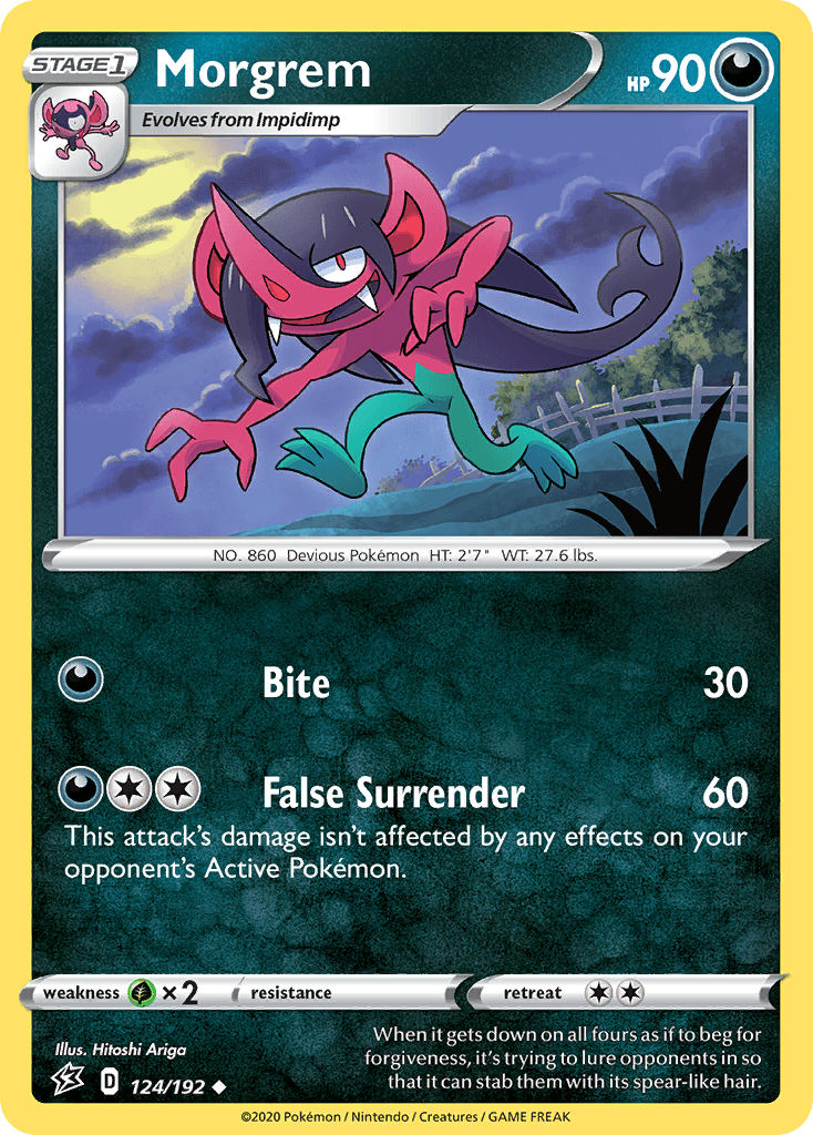 Morgrem Pokémon card
