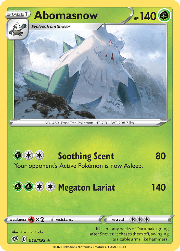 Abomasnow Pokémon card