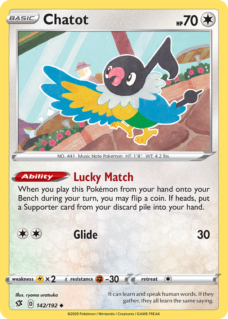 Chatot Pokémon card