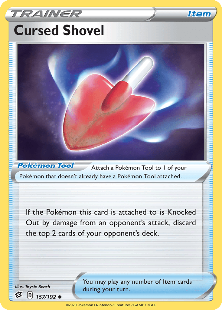 Cursed Shovel Pokémon card