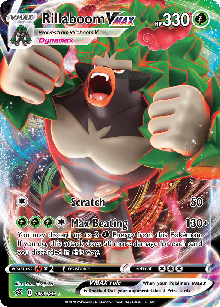 Rillaboom VMAX Pokémon card