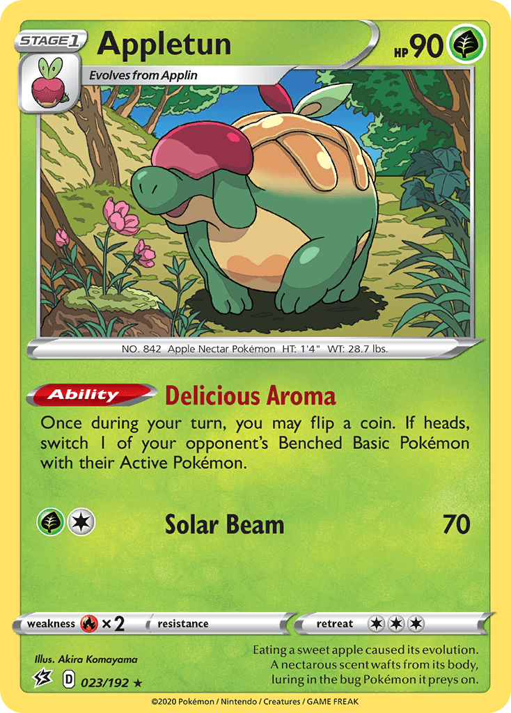 Appletun Pokémon card