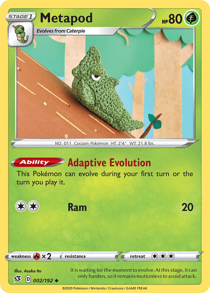 Metapod Pokémon card