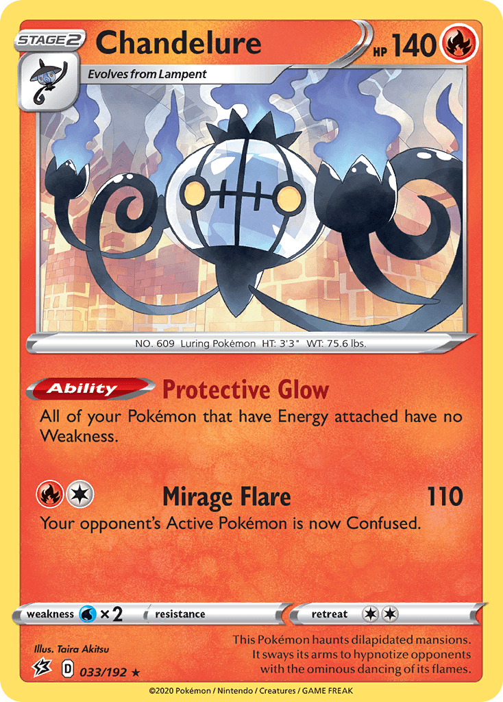 Chandelure Pokémon card