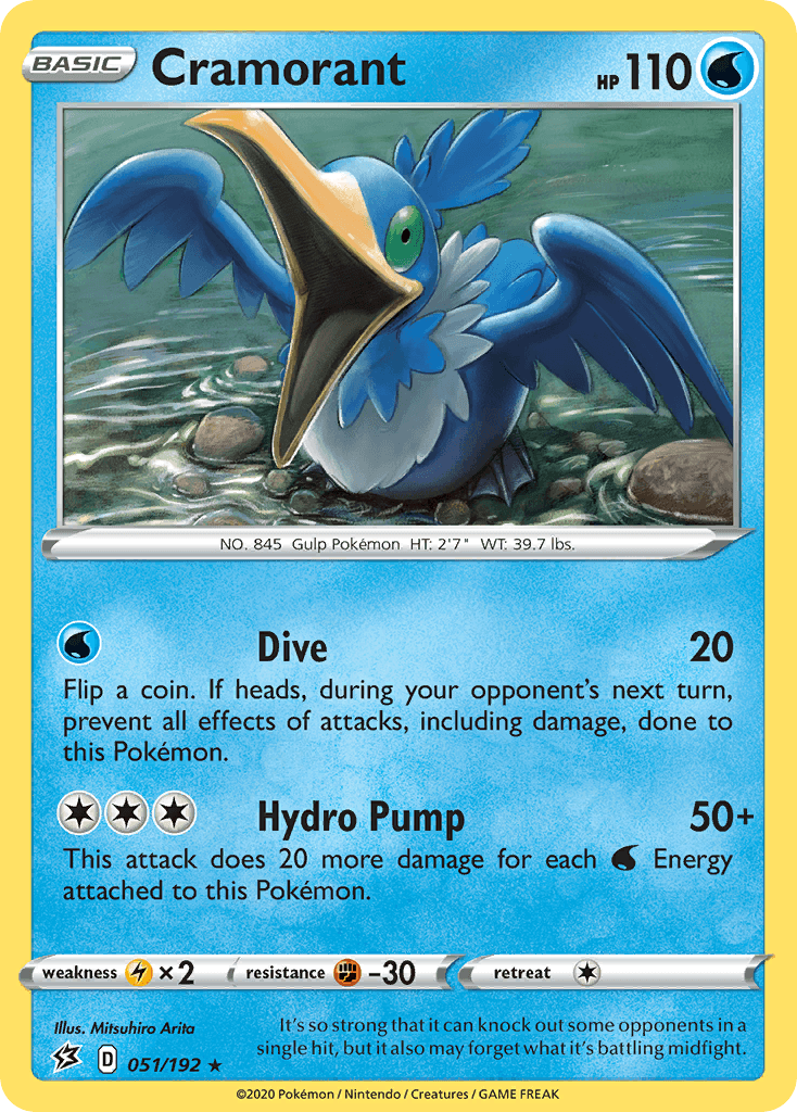 Cramorant Pokémon card