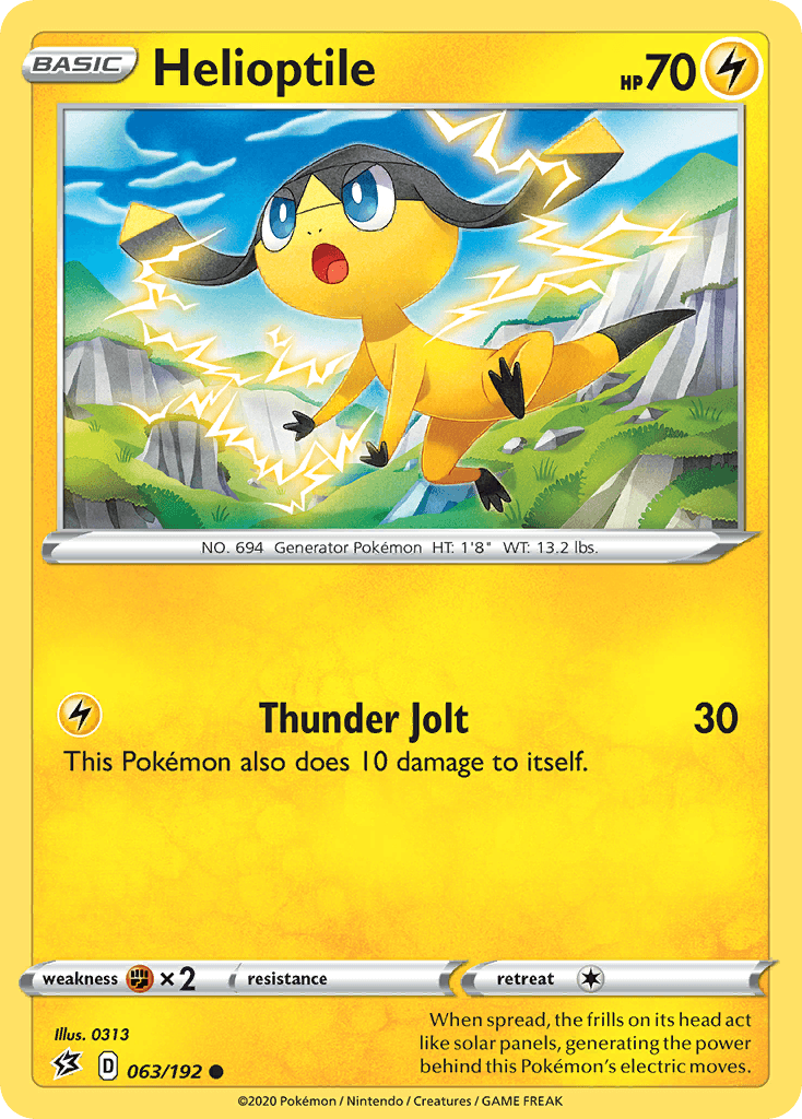 Helioptile Pokémon card