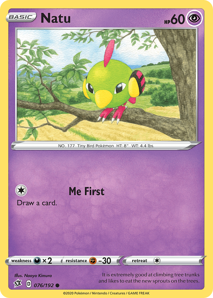 Natu Pokémon card