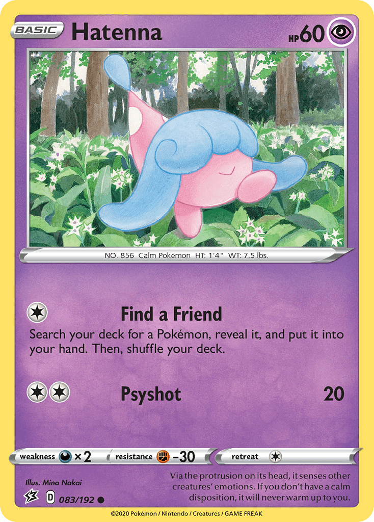 Hatenna Pokémon card