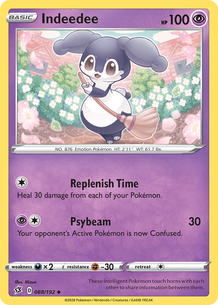 Indeedee Pokémon card