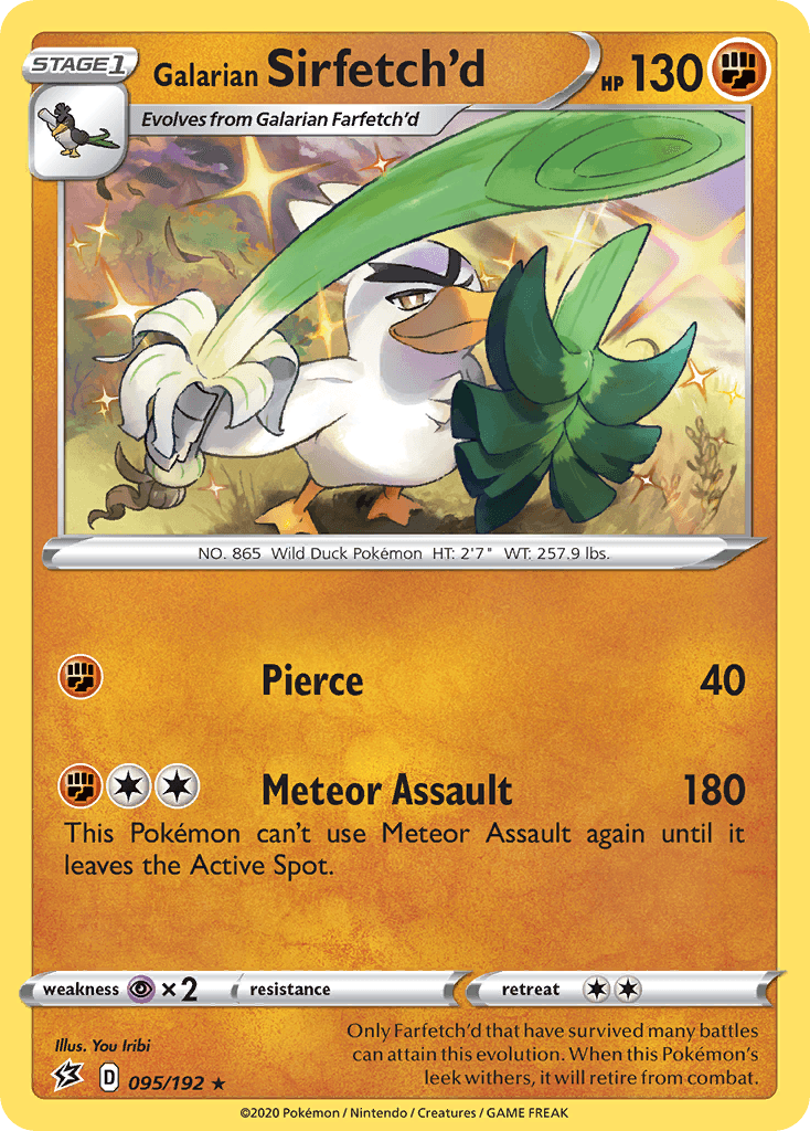 Galarian Sirfetch'd Pokémon card