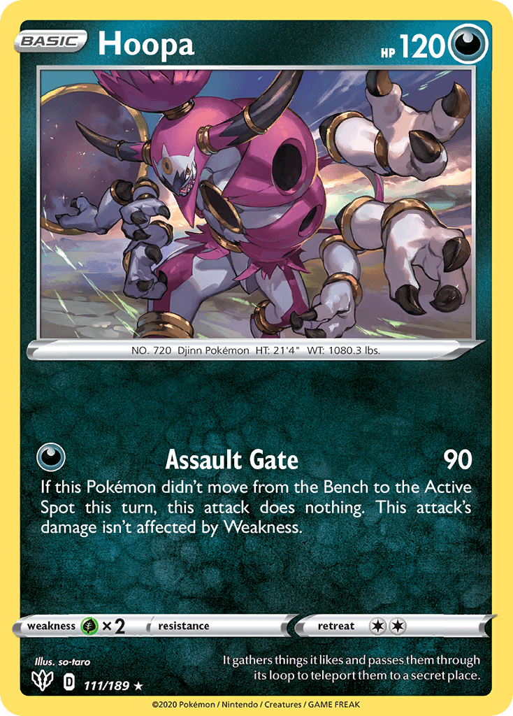 Hoopa Pokémon card