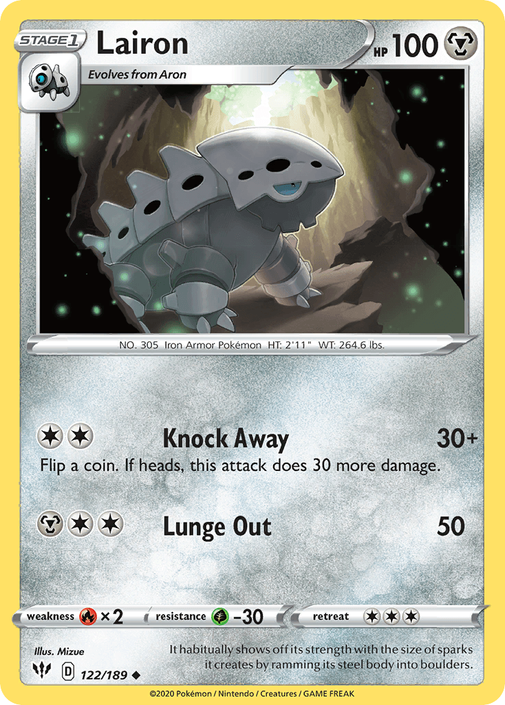 Lairon Pokémon card