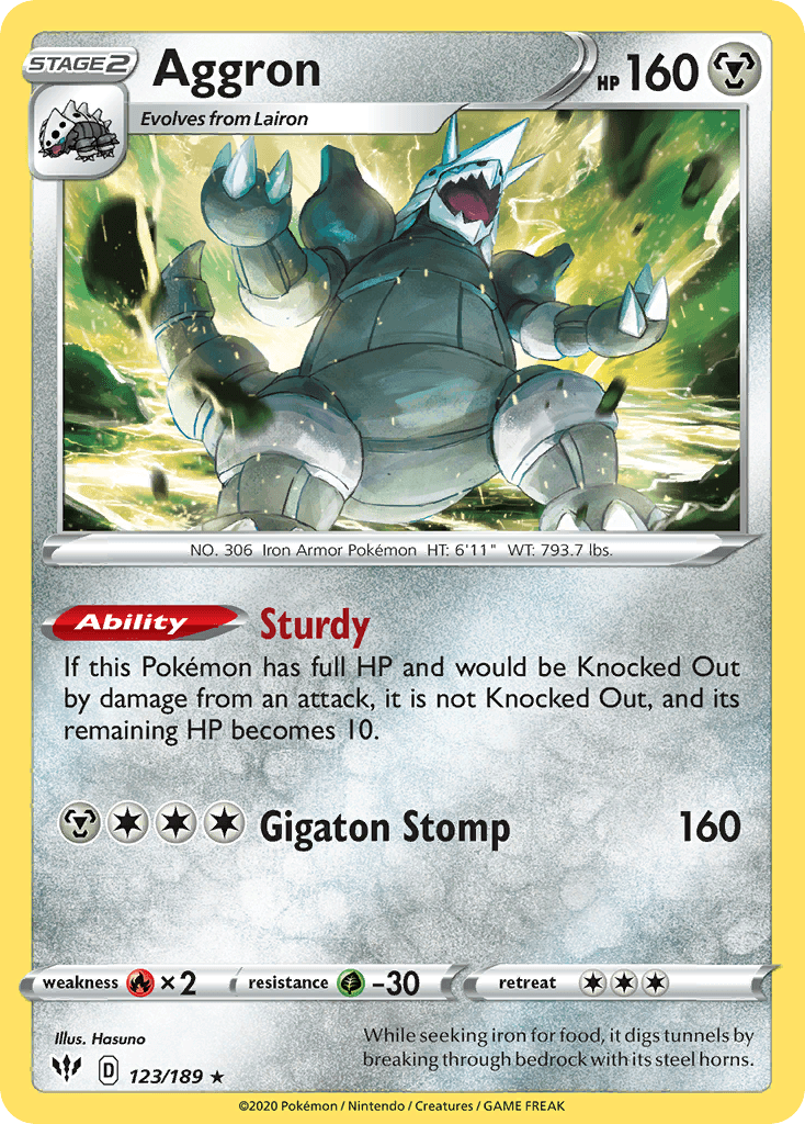 Aggron Pokémon card