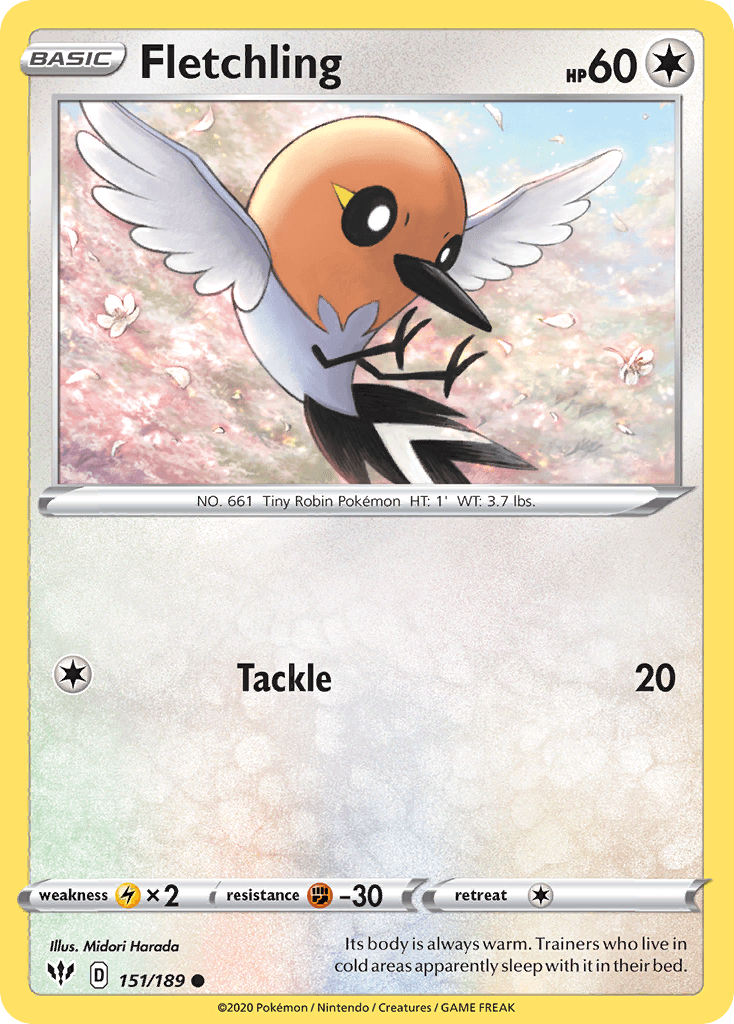 Fletchling Pokémon card