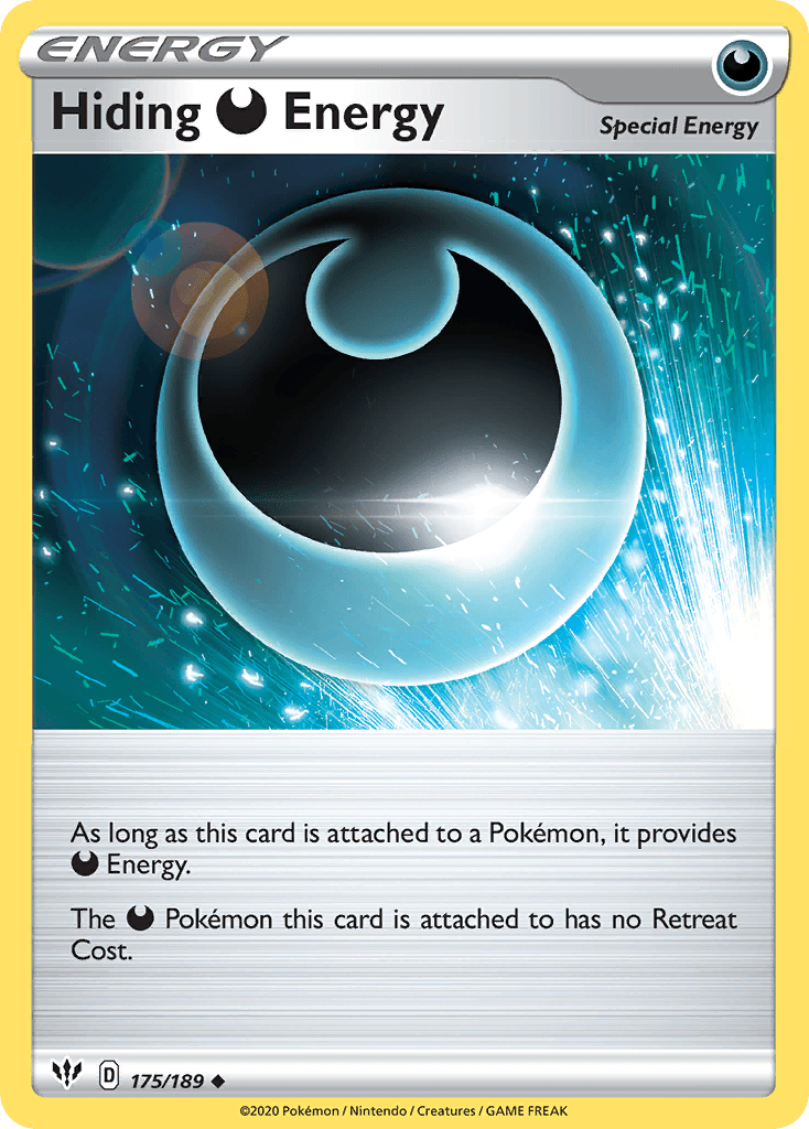 Hiding Darkness Energy Pokémon card