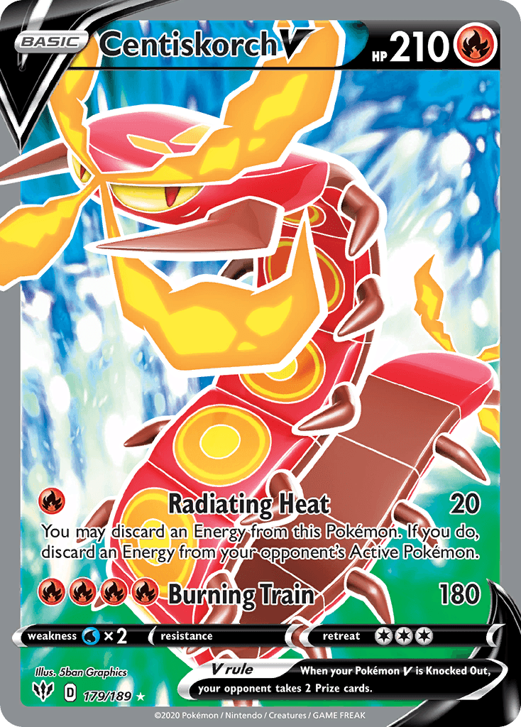 Centiskorch V Pokémon card