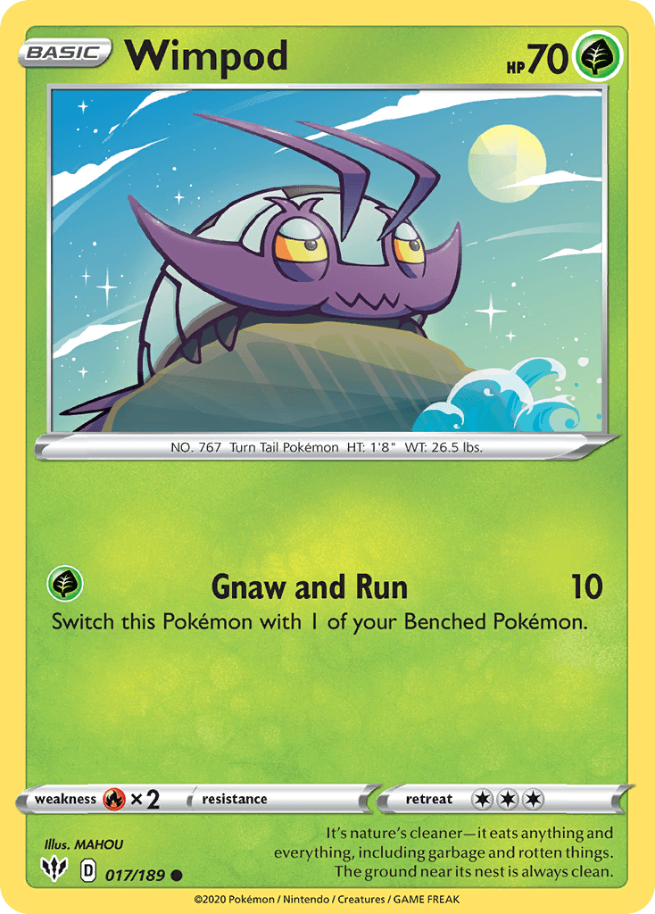 Wimpod Pokémon card